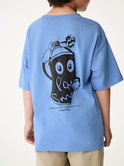 Bleu - T-shirt Paul Smith Junior garçon oversize à manches courtes et imprimé emblématique - Image 2 de 8