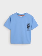 Bleu - T-shirt Paul Smith Junior garçon oversize à manches courtes et imprimé emblématique - Image 5 de 8