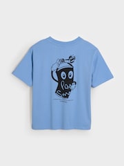 Bleu - T-shirt Paul Smith Junior garçon oversize à manches courtes et imprimé emblématique - Image 6 de 8
