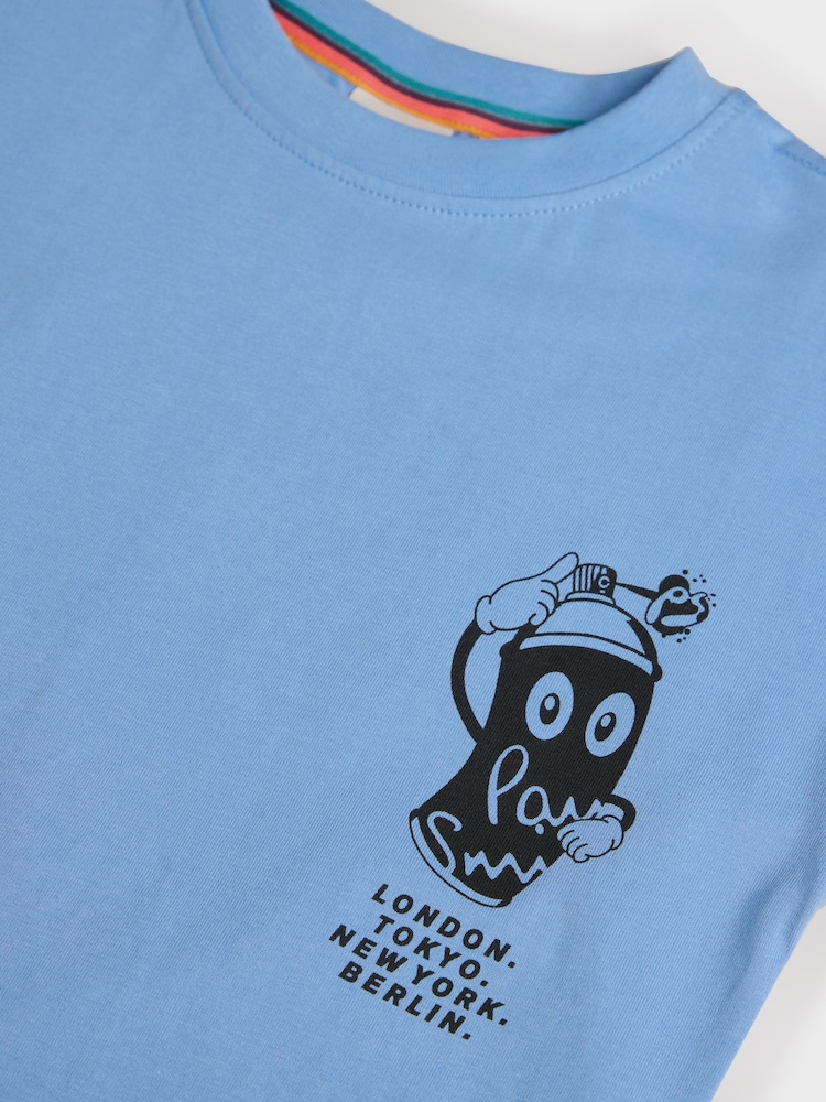 Paul Smith Junior Boys Oversized Short Sleeve Iconic Print T-Shirt - Image 7 of 8