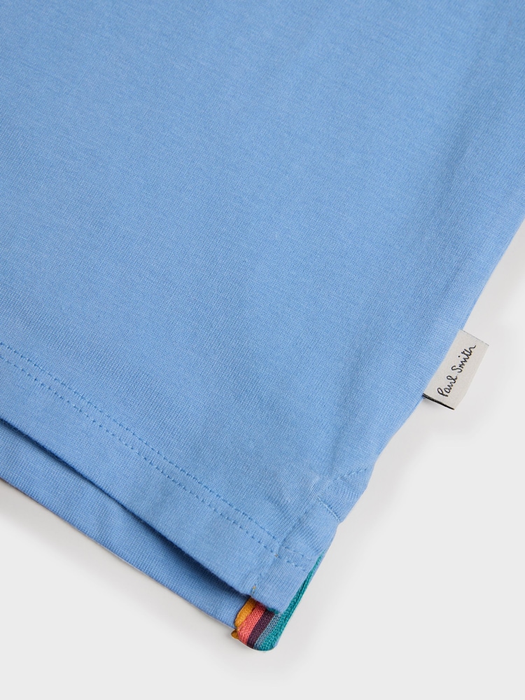 Bleu - T-shirt Paul Smith Junior garçon oversize à manches courtes et imprimé emblématique - Image 8 de 8