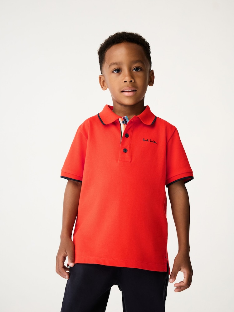 Paul Smith Junior Boys Short Sleeve Signature Polo Shirt - Image 1 of 11