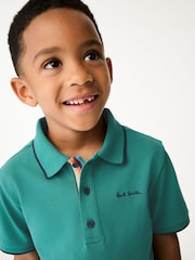 Paul Smith Junior Boys Short Sleeve Signature Polo Shirt - Image 3 of 12
