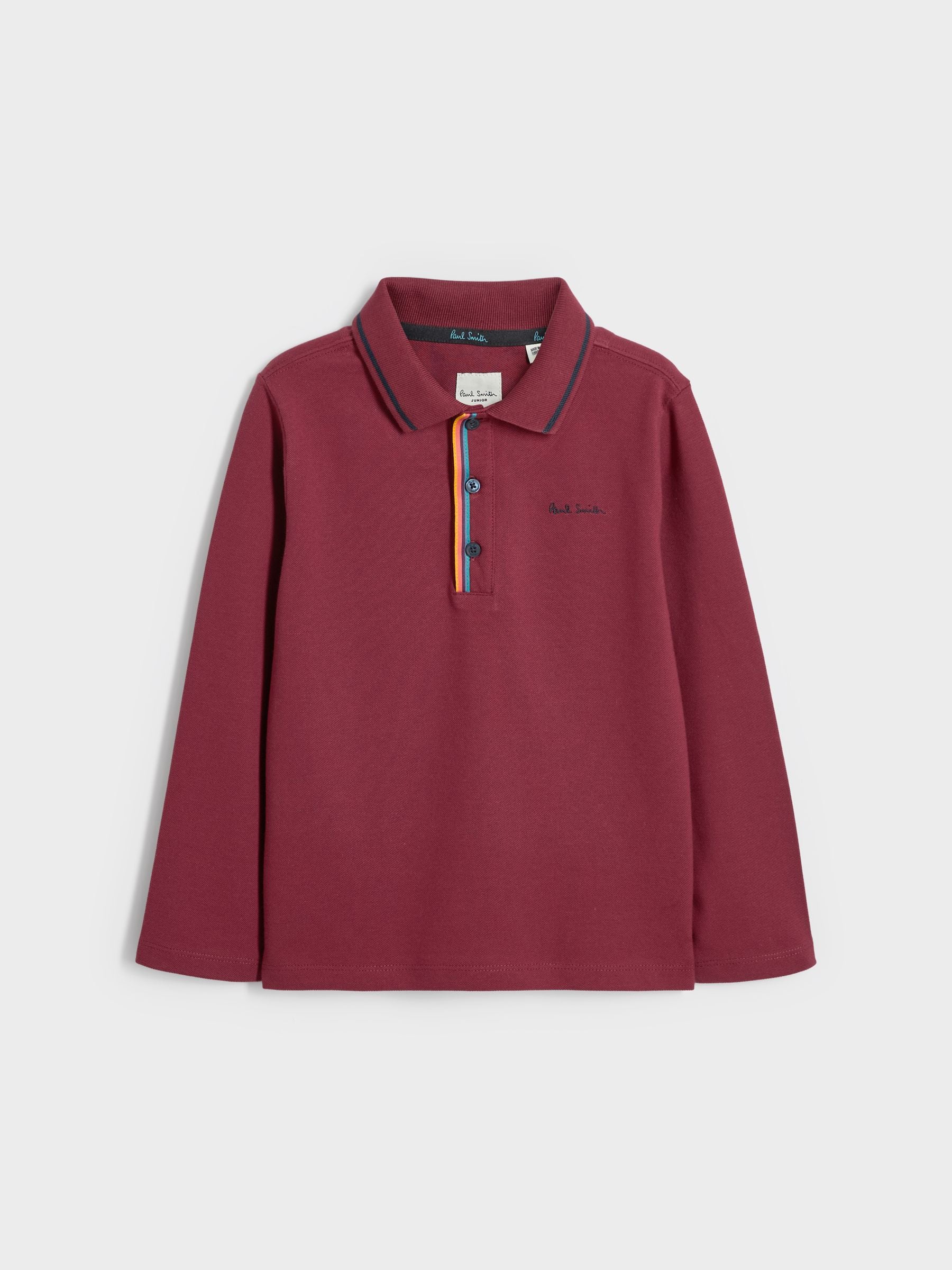Buy Paul Smith Junior Boys Long Sleeve Signature Polo Shirt