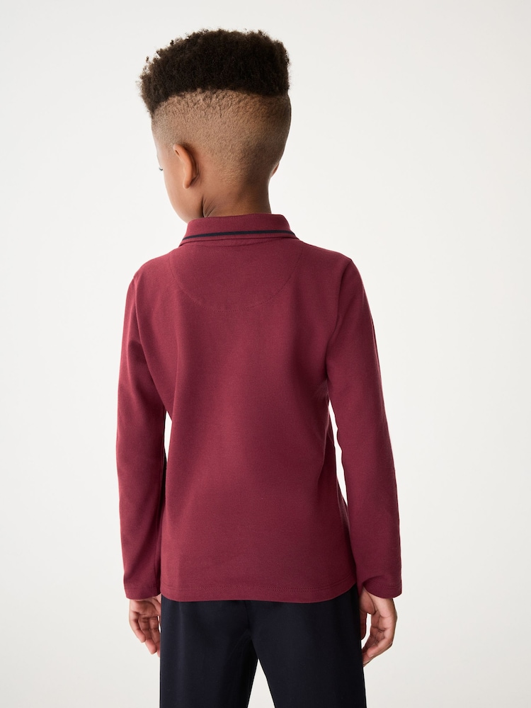 Paul Smith Junior Boys Long Sleeve Signature Polo Shirt - Image 2 of 7