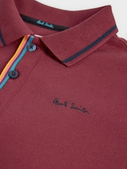 Paul Smith Junior Boys Long Sleeve Signature Polo Shirt - Image 3 of 7