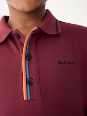 Paul Smith Junior Boys Long Sleeve Signature Polo Shirt - Image 7 of 7