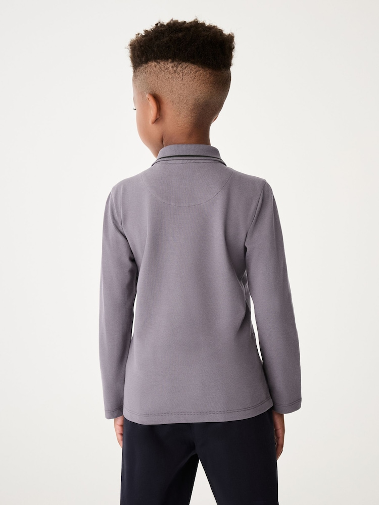 Paul Smith Junior Boys Long Sleeve Signature Polo Shirt - Image 3 of 11