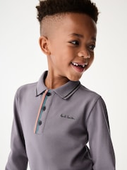 Paul Smith Junior Boys Long Sleeve Signature Polo Shirt - Image 4 of 11