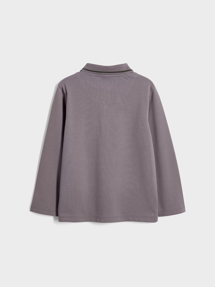 Paul Smith Junior Boys Long Sleeve Signature Polo Shirt - Image 7 of 11