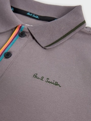 Paul Smith Junior Boys Long Sleeve Signature Polo Shirt - Image 8 of 11