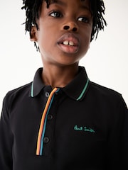 Paul Smith Junior Boys Long Sleeve Signature Polo Shirt - Image 3 of 7