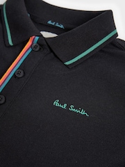 Paul Smith Junior Boys Long Sleeve Signature Polo Shirt - Image 6 of 7