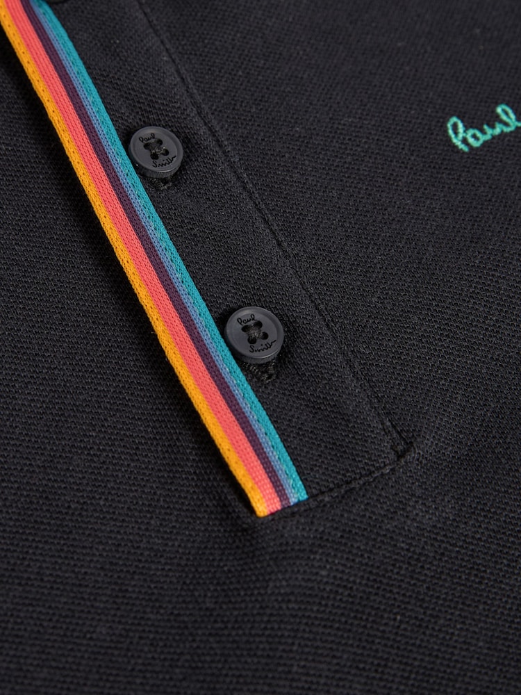 Paul Smith Junior Boys Long Sleeve Signature Polo Shirt - Image 7 of 7