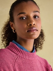 Joules Rutland Pink Applique Knitted Jumper - Image 7 of 10
