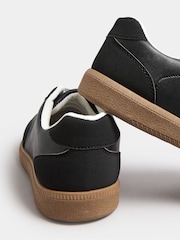 Yours Curve Black Extra Wide Fit Retro Trainers Gum Sole - Image 5 of 5
