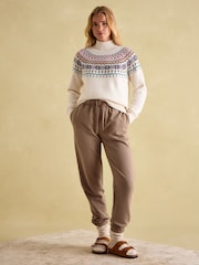 Joules Alba Cream Fairisle Pattern Jumper - Image 3 of 7