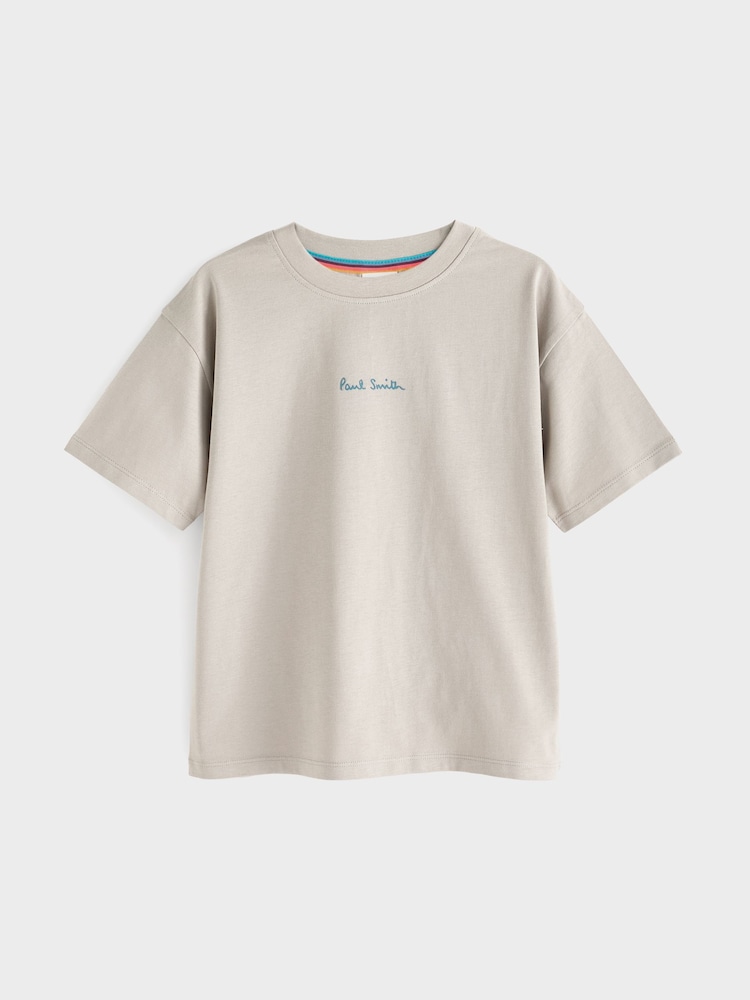 Gris/Noir - Paul Smith Junior Garçons Signature T-shirt 3 Pack - Image 3 of 6
