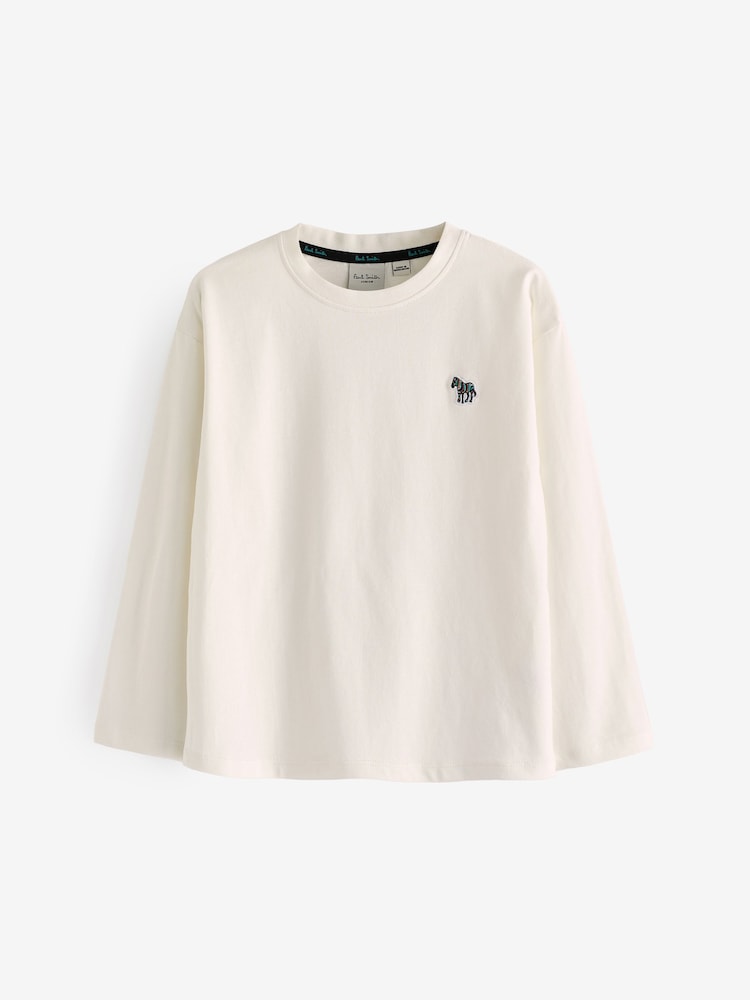 Paul Smith Junior Boys Signature Long Sleeve 100% Cotton T-Shirts 3 Pack - Image 4 of 6