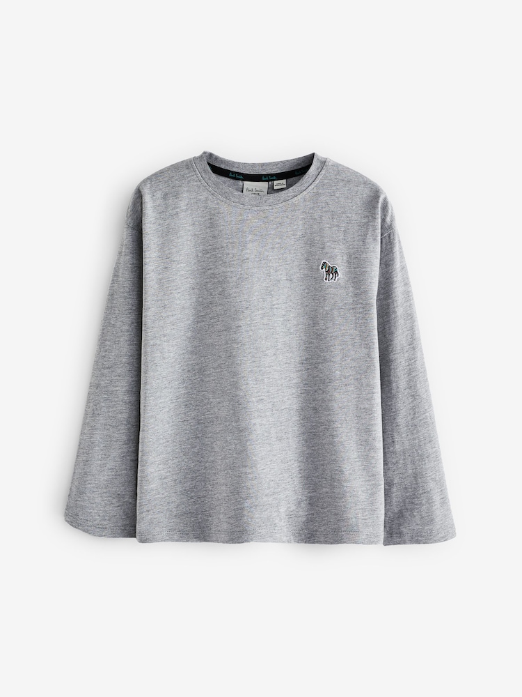 Paul Smith Junior Boys Signature Long Sleeve 100% Cotton T-Shirts 3 Pack - Image 5 of 6