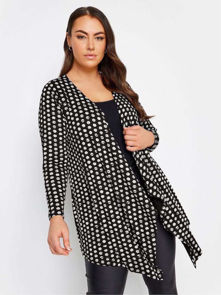 Yours Curve Turquoise Blue Jersey Cardigan - Image 1 of 4