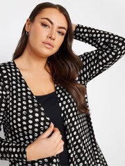 Yours Curve Turquoise Blue Jersey Cardigan - Image 4 of 4