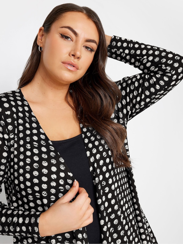 Yours Curve Turquoise Blue Jersey Cardigan - Image 4 of 4