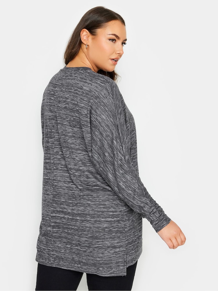 Grau/weiß - Yours Curve Weicher Pullover mit Nahtdetail vorn - Bild 2 von 5 Grau/weiß - Yours Curve Weicher Pullover mit Nahtdetail vorn - Bild 2 von 5