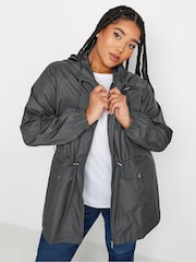 Yours Curve Grey Lightweight Parka - Image 1 of 4