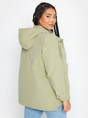 Yours Curve Green Raglan Lightweight Jacket - Image 3 of 4