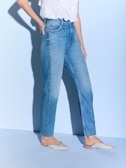 Mid Blue Embellished Column Jeans - Image 2 of 6