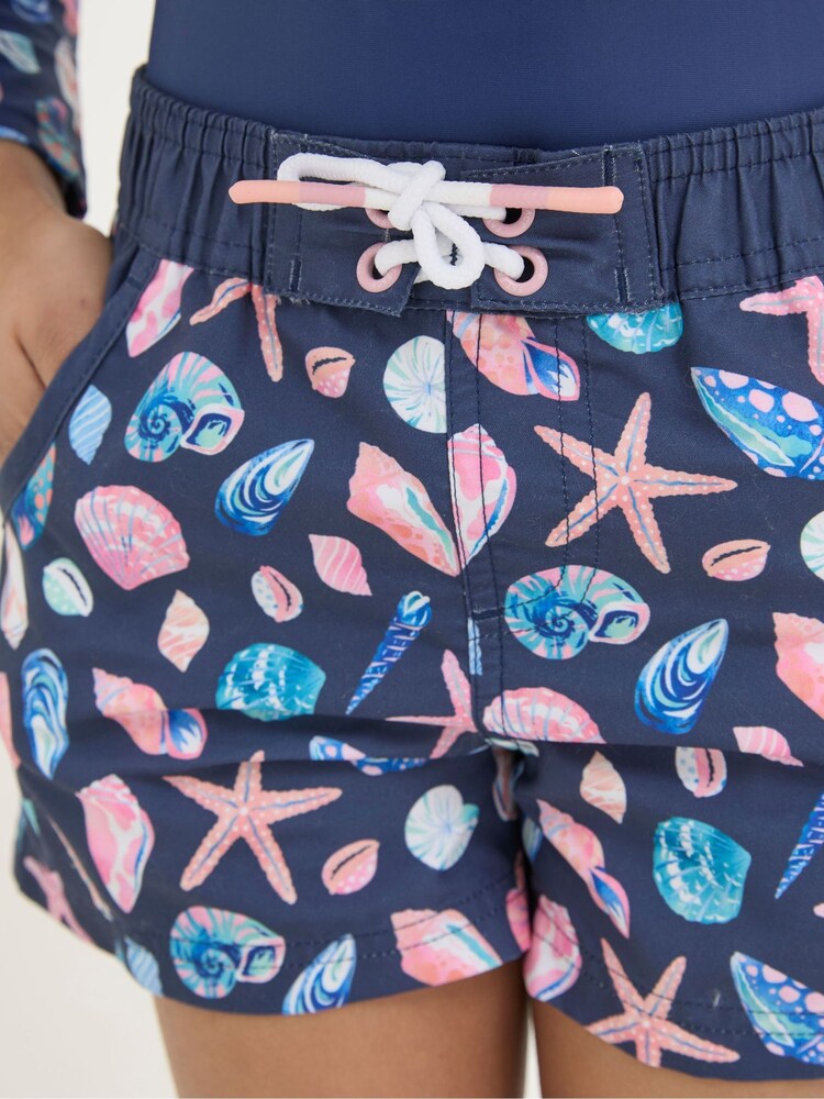 FatFace Blue Shell Swim Shorts - Image 2 of 4 FatFace Blue Shell Swim Shorts - Image 2 of 4