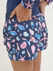 FatFace Blue Shell Swim Shorts - Image 3 of 4