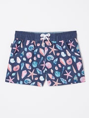 FatFace Blue Shell Swim Shorts - Image 4 of 4