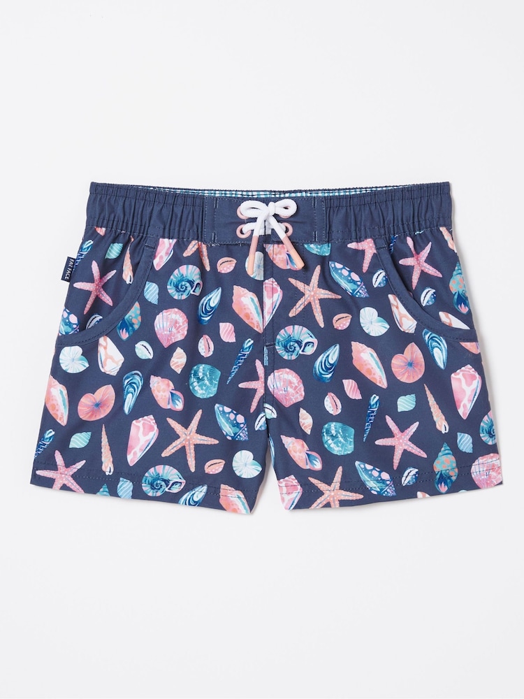 FatFace Blue Shell Swim Shorts - Image 4 of 4
