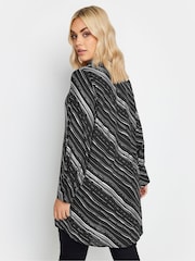Yours Curve Onyx Black Oversized Shirt - Image 2 of 5