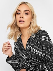 Yours Curve Onyx Black Oversized Shirt - Image 5 of 5