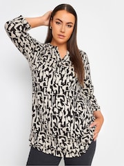 Yours Curve Black/chrome Jersey Shirt - Image 1 of 4