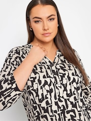 Yours Curve Black/chrome Jersey Shirt - Image 4 of 4