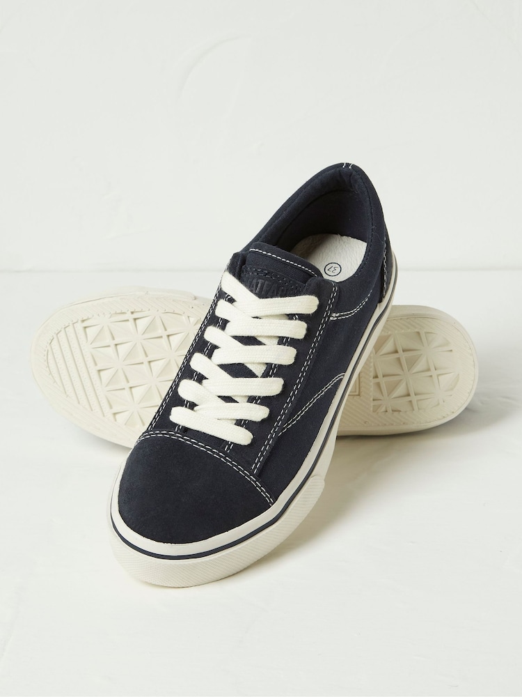 FatFace Wren Blue Lace Up Pumps - Image 2 of 3