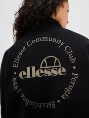 Ellesse Zaragoza 1/2 Zip Track Black Sweat Top - Image 3 of 5
