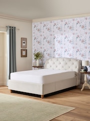 Laura Ashley Cornish Stripe Natural Braybrooke Bed - Image 4 of 9