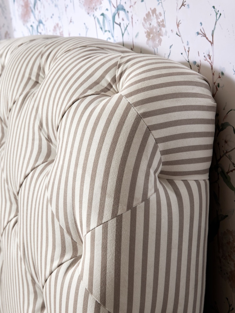 Laura Ashley Cornish Stripe Natural Braybrooke Bed - Image 9 of 9