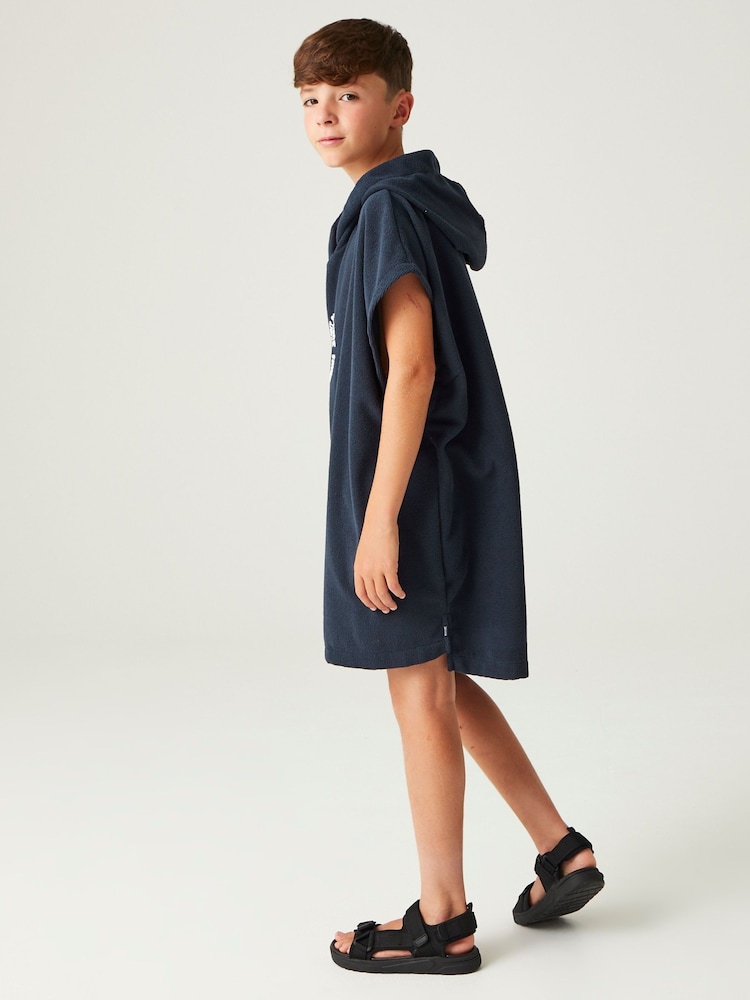 Regatta Blue Kids Towel Robe - Image 2 of 7