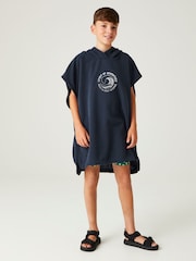 Regatta Blue Kids Towel Robe - Image 3 of 7
