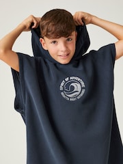 Regatta Blue Kids Towel Robe - Image 4 of 7