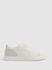 Harrys London Suede Slip On Trainers - Image 1 of 4