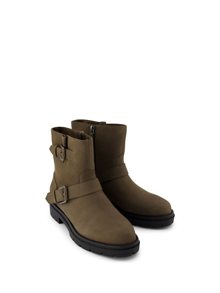 TOMS Water Resistant Ionie Motto Biker Boots - Image 2 of 5