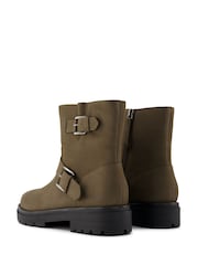 TOMS Water Resistant Ionie Motto Biker Boots - Image 3 of 5