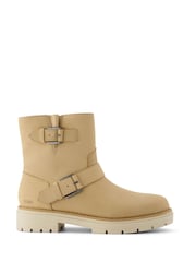 TOMS Water Resistant Ionie Motto Biker Boots - Image 1 of 5